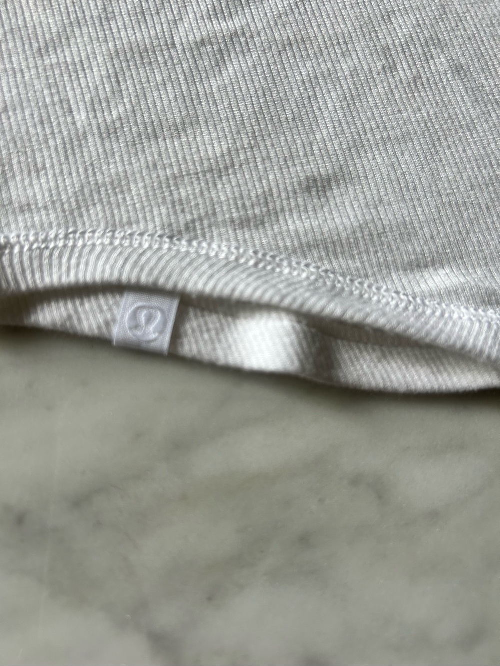 Lululemon White Racerback Cropped Tank Top - Picture 4 of 5